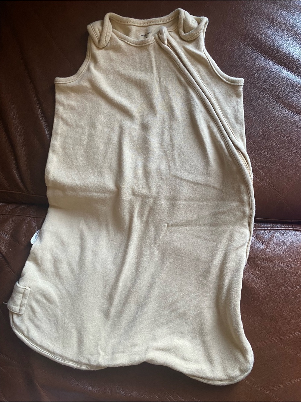 Cream Sleeveless Baby Sleep Sack